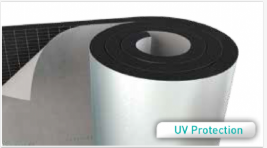 Aluminium Foil Faced Self-Adhesive Flexible Elastomeric Foam Rolls