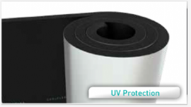 PVC + Aluminium Foil Faced Flexible Elastomeric Foam Rolls