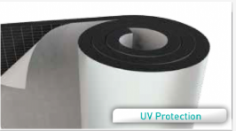 PVC + Aluminium Foil Faced Self - Adhesive Flexible Elastomeric Foam Rolls